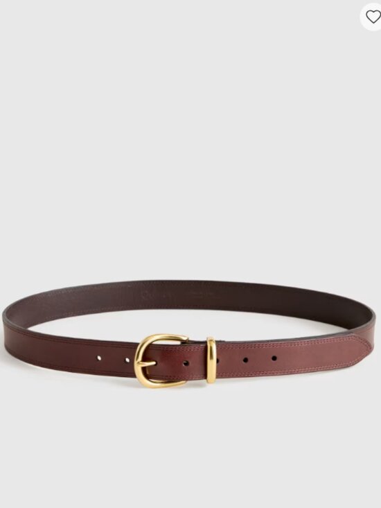 Quince Accessories - NWT Quince Allegra European Leather Belt in Expresso Brown Size Extra Small